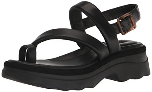 Vince Womens Santa Cruz Platform Sandal Black Leather 8 M - Image 1