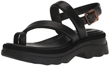 Vince Womens Santa Cruz Platform Sandal Black Leather 8 M - Image 1