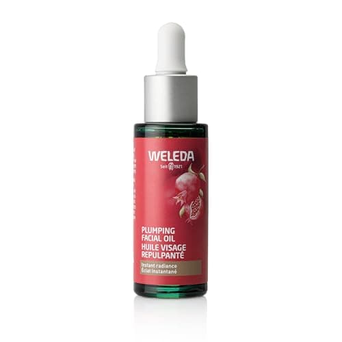 Weleda Face Care Plumping Oil, 1 Fluid Ounce, Plant Rich Moisturizer with Pomegranate Extract and Aloe Vera - Image 1