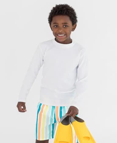 RUGGEDBUTTS Long Sleeve Rash Guard - White - 12-18m - Image 2