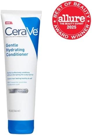 CeraVe Gentle Hydrating Conditioner, Hair Conditioner With Ceramides, Niacinamide & Hyaluronic Acid, Sulfate Free & Color Safe, Moisturizing Conditioner For All Hair & Scalp Types - Image 4