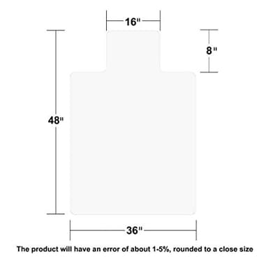 Office Chair Mat for Hardwood Floor, 36"x48" Clear Desk Chair Mat Easy Glide for Rolling Chair, Heavy Duty Vinyl Floor Protector Mat for Home or Office, Easy Clean and Flat Without Curling - Image 8