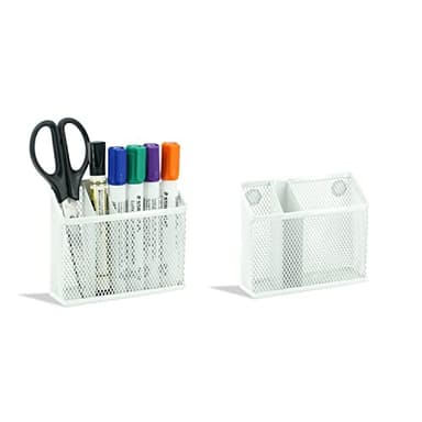 Neudeoc Locker Organizer and Accessories Kit, Includes Mesh Locker Shelf and Magnetic Pen Holder, Suitable for School, Work, Kitchen and Bathroomn (Pack of 4, White) - Image 4