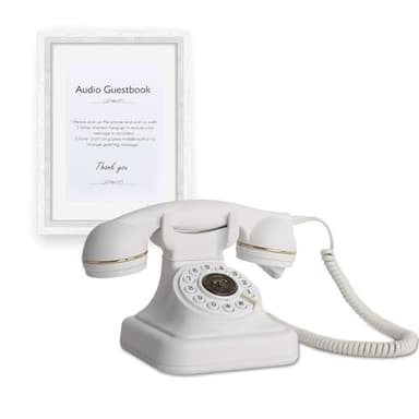 ROOMEDAL Audio Guest Book Wedding Phone- Record Customized Audio Messages with GuestBook – A Personal and Convenient Way to Preserve Your Special Occasions - Image 9