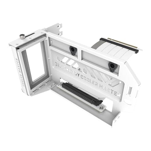 Cooler Master Vertical GPU Card Holder Kit V3 White , PCIe 4.0 5.0 Motherboards GPUs RTX 5090 RX 9070 XT, ABS Casing, 165mm Length, Modula Adjustable for E-ATX ATX Micro ATX Case - Image 1
