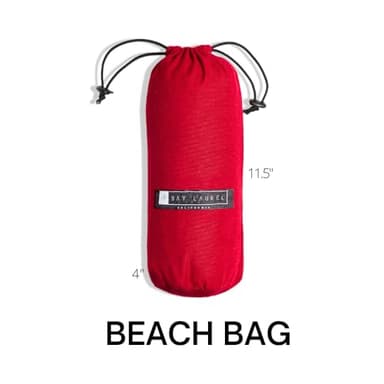 BAY LAUREL Turkish Beach Towel with Travel Bag 39 x 71 Quick Dry Sand Free Lightweight Large Oversized Towels Light - Image 2