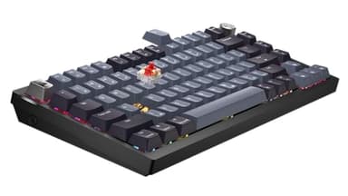 Corsair K65 Plus Wireless 75% RGB Mechanical Gaming Keyboard – Pre-Lubricated MLX Red Linear Switches – PBT Dye-Sub Keycaps – PC, Mac, PS5, PS4, Xbox, iPad – QWERTY NA – Black/Gray - Image 4