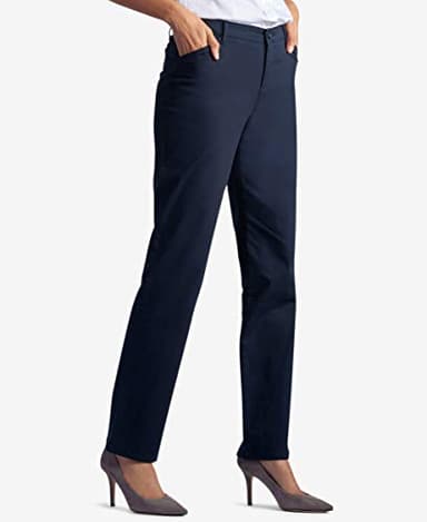 Lee Women's Relaxed Fit All Day Straight Leg Pant Imperial Blue 18 - Image 2