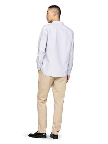 Tommy Hilfiger Men's Heritage Oxford Stripe Regular Long Sleeve Shirts - Image 3