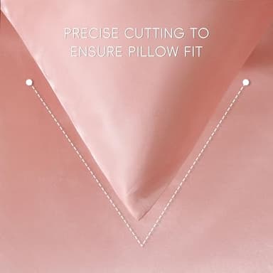 Sleeplite 4 Piece Luxury Satin Bed Sheets Set with Pillowcases - Ultra Soft & Silky, Hypoallergenic & Wrinkle-Free, Hotel Quality Comfort Bedding, Size Queen, Dusty Rose - Image 6