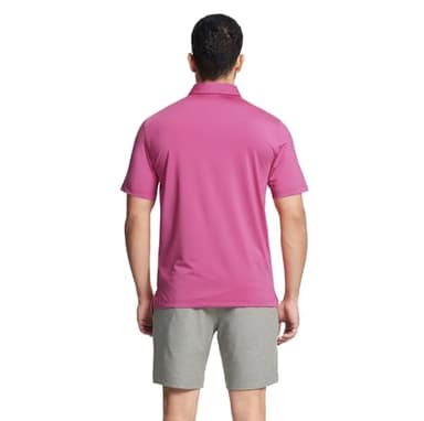 MAELREG Men’s Polo Shirts Short Sleeve Quick Dry Performance Lightweight Pinstriped Collared Polo Shirt for Men - Image 4