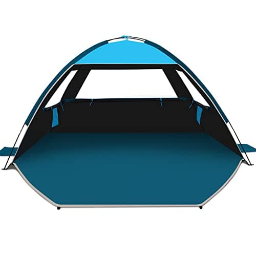 COMMOUDS Beach Tent Sun Shade for 3/4-5/6-7/8-10 Person, UPF 99+ Beach Sun Shelter Canopy Tent, Lightweight, Easy Set Up and Carry - Image 1
