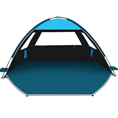 COMMOUDS Beach Tent Sun Shade for 3/4-5/6-7/8-10 Person, UPF 99+ Beach Sun Shelter Canopy Tent, Lightweight, Easy Set Up and Carry - Image 1