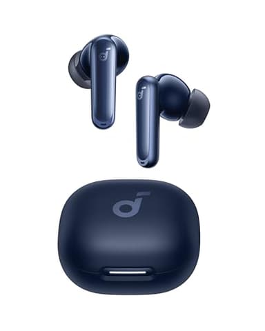 Soundcore P40i by Anker, Noise Cancelling Wireless Earbuds, Adaptive Noise Cancelling to Environments, Heavy Bass, 60H Playtime, 2-in-1 Case and Phone Stand, IPX5, Wireless Charging, Bluetooth 5.3 - Image 1