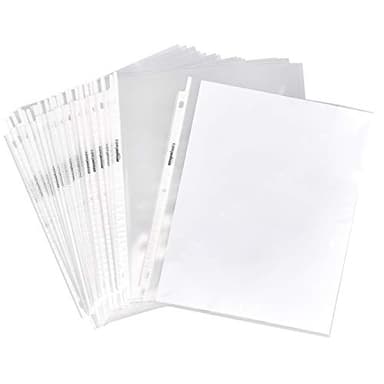 Amazon Basics Sheet Protectors for 3 Ring Binder, Heavyweight, Polypropylene, 8.5 x 11 Inch, 500-Pack, Clear - Image 1