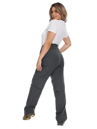 Moosehill Women's-Hiking-Pants-Cargo-Quick-Dry-Stretch-Lightweight Work Outdoor Pants with 5 Deep Pockets (Black, 6, 31in) - Image 8