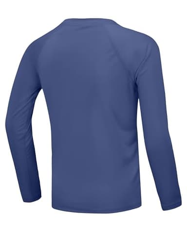 Boys UPF 50+ Swim Shirt Long Sleeve, 1 or 2 Pack UV Sun Protection Rash Guard, Youth Kids SPF Water Shirts for Beach Surf - Image 2