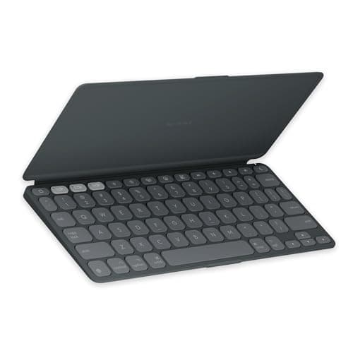 Logitech Keys-to-GO 2 Portable Wireless iPad Keyboard with Built-in Cover, Slim and Compact Bluetooth Keyboard for iPad, iPhone, Mac, and Apple TV, Easily Switch with Devices - Graphite - Image 1