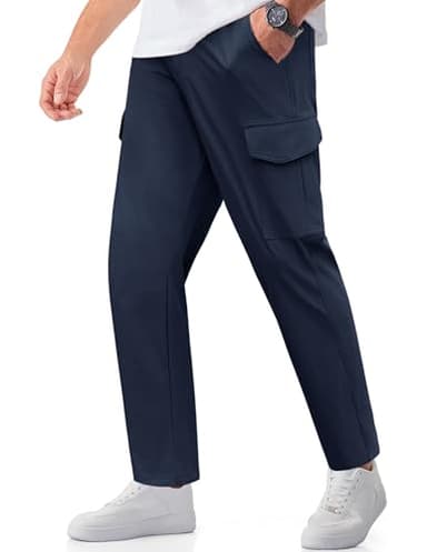 COOFANDY Mens Lightweight Hiking Cargo Pants Quick Dry Casual Pants Breathable Outdoor Travel Pants with Multi Pockets - Image 1