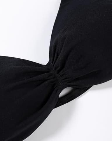 AUROLA Influence Strappy Bra Sports Bras for Women, Backless Padded Impact Strappy Bra for Workout Gym Yoga with Removable Cups,Black,XS - Image 5