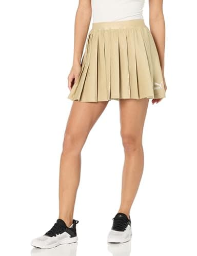 PUMA Women's Classics Pleated Skirt, Prairie Tan, XXL - Image 1