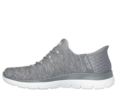 Skechers Women's Hands Free Slip Ins Summits Dazzling Haze Sneaker, Grey Mint, 6 Wide - Image 6