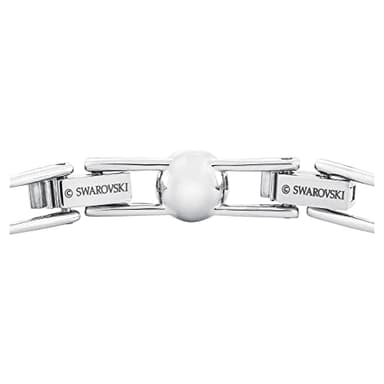 Swarovski Una Angelic Tennis Bracelet, Clear circle-cut Swarovski Crystals with Matching Crystal Pavé on a Rhodium Tone Finish Setting, Part of the Swarovski Una Angelic Collection - Image 4