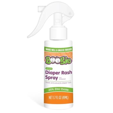 Baby Diaper Rash Cream Spray by Boogie Bottoms, No-Rub Touch Free Application for Sensitive Skin, Over 200 Sprays per Bottle, 1.7 oz, Pack of 3 - Image 2