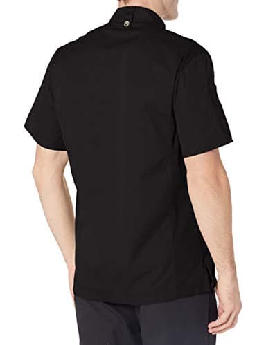 Chef Works Men's Springfield Chef Coat, Black, Medium - Image 3