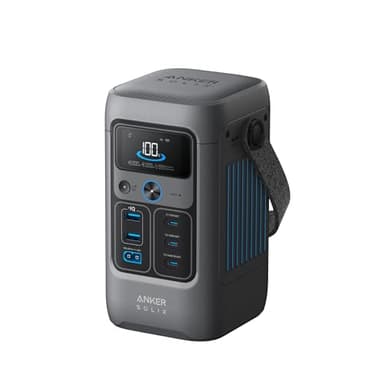 Anker SOLIX C200 DC Power Bank Station, 192Wh Portable Power Station, LiFePO4 Battery, 200W Solar Generator, for Outdoor Camping, Traveling, and Emergencies (No Wall Charger Included) - Image 1