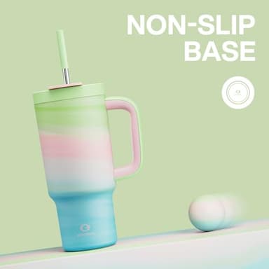 ENCOOL 32 oz Tumbler with Handle and Straw, 100% Leakproof Insulated Tumbler with Lid and Straw, Stainless Steel Travel Mug, Keeps Cold for 24 Hours, Car Cup Holder Friendly (Fairy) - Image 7