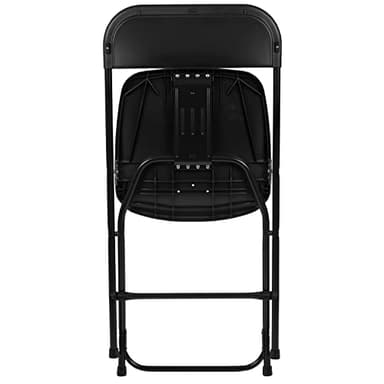 Flash Furniture Hercules Set of 10 Indoor/Outdoor Heavy-Duty Plastic Folding Chairs, Foldable Commercial Stacking Chairs with 650-lb. Static Weight Capacity, Black - Image 14