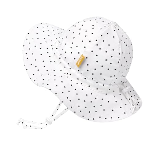 Baby Girl Sun Hat with UPF 50+ Outdoor Adjustable Toddler Beach Hat with Wide Brim Bucket Hats for Kids 6-24 Months - Image 1