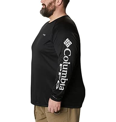 Columbia Men's PFG Terminal Tackle Long Sleeve Fishing Shirt, Black/Cool Grey Logo, Small - Image 11
