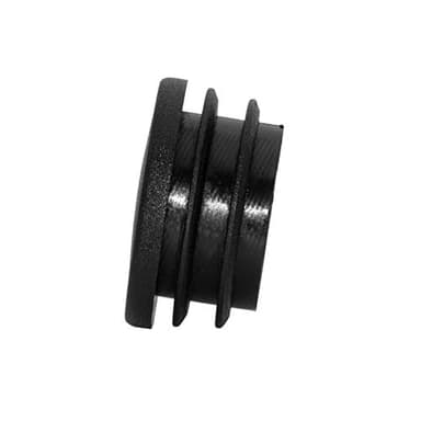 Flyshop Black Furniture Chair Leg Blanking End Caps 30 mm, 1-3/16" OD Hard Plastic Round Ribbed Tube Inserts Plugs Floor Protectors 10 PCS - Image 5