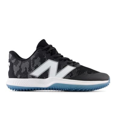 New Balance Unisex FuelCell 4040 V7 Turf Trainer Baseball Shoe, Black/Optic White, 11.5 US Men - Image 1