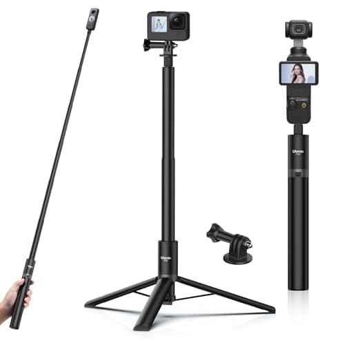 59in Invisible Selfie Stick Tripod for Insta360 X5/X4/X3/ONE X2/GO 3s/DJI Osmo 360, ULANZI TT52 Extension Pole Adjustable Waterproof Handle Grip for GoPro, DJI Osmo Pocket 3 Action 5 Pro/4 - Image 1