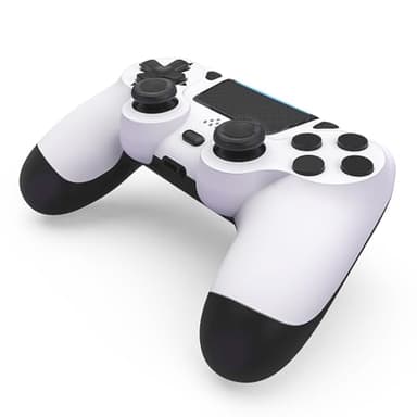 MOVONE Wireless Controller for PS4,Dual Vibration Game Joystick/Motion Sensing/Touchpad/Speaker/3.5mm Headphone,Compatible with PS4/Slim/Pro Console/PC(white+black) - Image 2