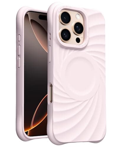 ORNARTO Vortuxe for iPhone 16 Pro Case 6.3" | 2X MIL-STD Drop Protection | Compatible with MagSafe | Sleek Aesthetic Liquid Silicone Phone Cover - Pale Rose Quartz - Image 1