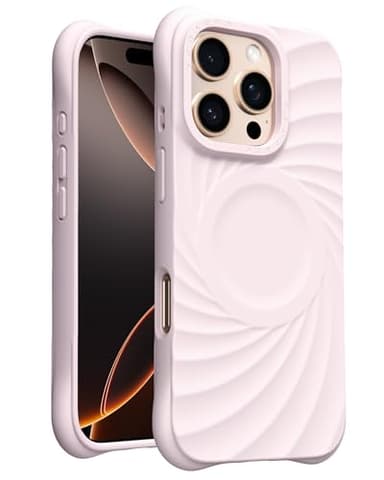 ORNARTO Vortuxe for iPhone 16 Pro Case 6.3" | 2X MIL-STD Drop Protection | Compatible with MagSafe | Sleek Aesthetic Liquid Silicone Phone Cover - Pale Rose Quartz - Image 1