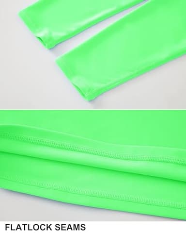 Willit Boys Rash Guard Swim Shirt Baby/Toddler Long Sleeve UPF 50+ Sun Protection SPF Quick Dry Shirt Fluorescent Green 18-24 Months - Image 5