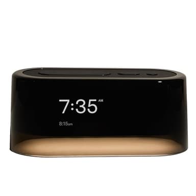 Loftie Alarm Clock with Sound Machine – Smart Alarm Clock with Light, White Noise, Bluetooth Speaker, Night Light Sound Machine, 100+ Sounds, Blackout Mode, No WiFi Mode, Optional Subscription - Black - Image 1
