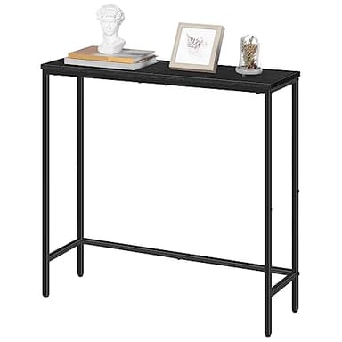 HOOBRO Narrow Console Table, 29.5" Small Entryway Table, Thin Sofa Table, Side Table, Display Table, for Hallway, Bedroom, Living Room, Foyer, Black BK75XG01 - Image 9