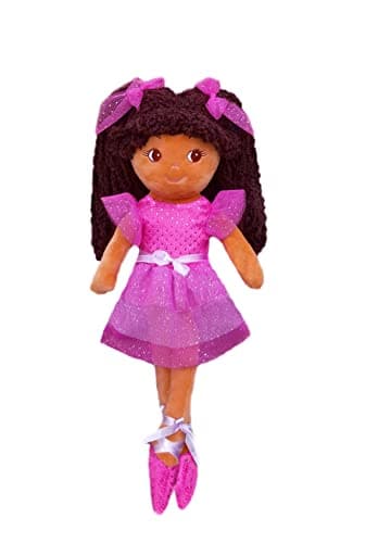 GirlznDollz 600576 Elana Multicolor Ballerina Doll, 14", Pink, Purple - Image 1