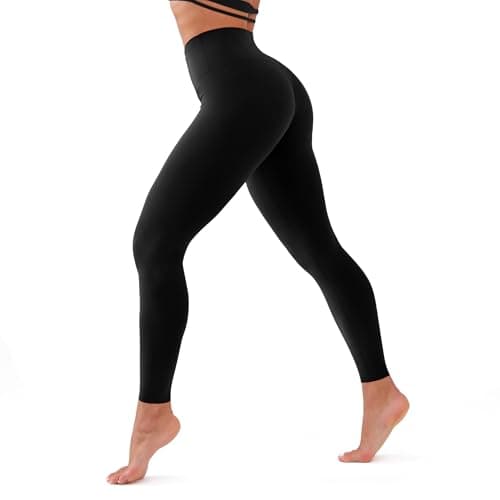 CHARMKING High Waisted Leggings for Women Soft Tummy Control Pants Non See Through Workout Yoga Pants for Running Reg & Plus Size(Black, Small-Medium) - Image 1