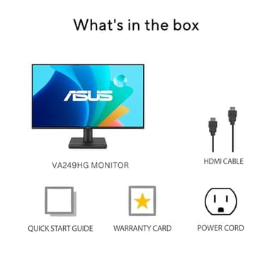ASUS 24” (23.8-inch viewable) 1080P VA249HG Eye Care Monitor – IPS, Full HD, 99% sRGB, Frameless, 120Hz, Adaptive-Sync, 1ms, HDMI, VGA, Low Blue Light, Flicker Free, Wall Mountable, 3 yr Warranty - Image 9