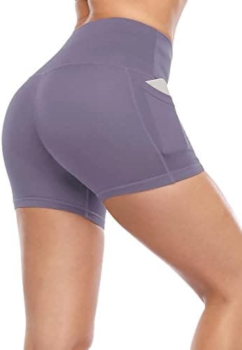 CADMUS High Waist Athletic Shorts for Womens Yoga Fitness Running Shorts with Deep Pockets - Image 4