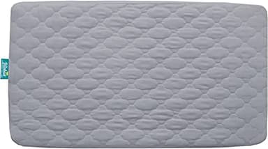 2 Pack Crib Mattress Protector Sheets, Fitted Waterproof Mattress Pad Cover, Noiseless & Machine Wash 100% Absorbent Crib/Toddler Mattress Protector Sheet Quilted, White & Gray, 52" x 28" - Image 8