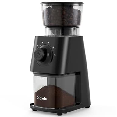 Ollygrin Coffee Grinder Electric, Conical Burr Coffee Bean Grinder with 30 Grind Settings - Image 1