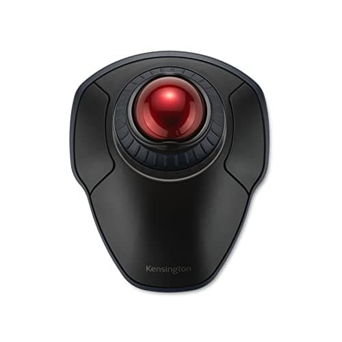 Kensington Orbit Wireless Trackball with Scroll Ring - Black-Red (K70990WW), - Image 1